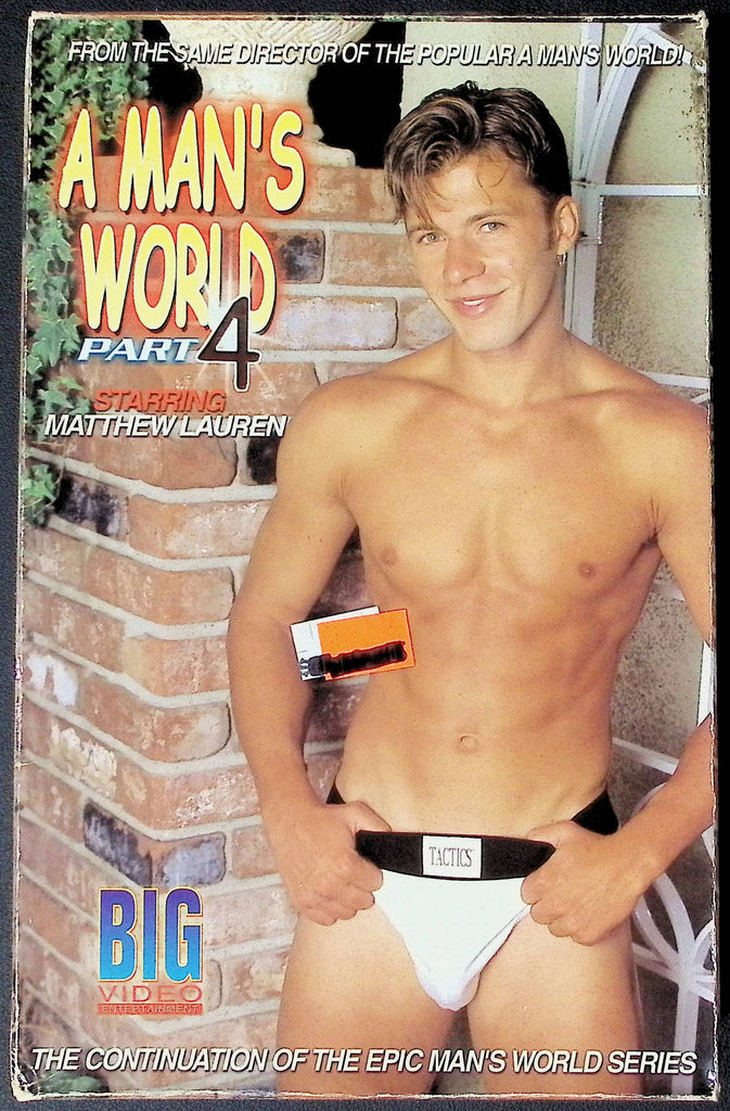 A Man's World Part 4 Big International Entertainment Gay VHS 1998 101724JKVHS