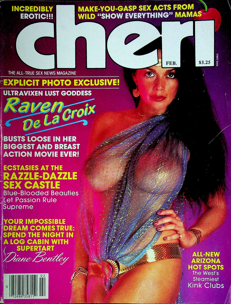 Cheri Magazine Ft. Raven De La Croix & Diane Bentley February 1984 031525RP