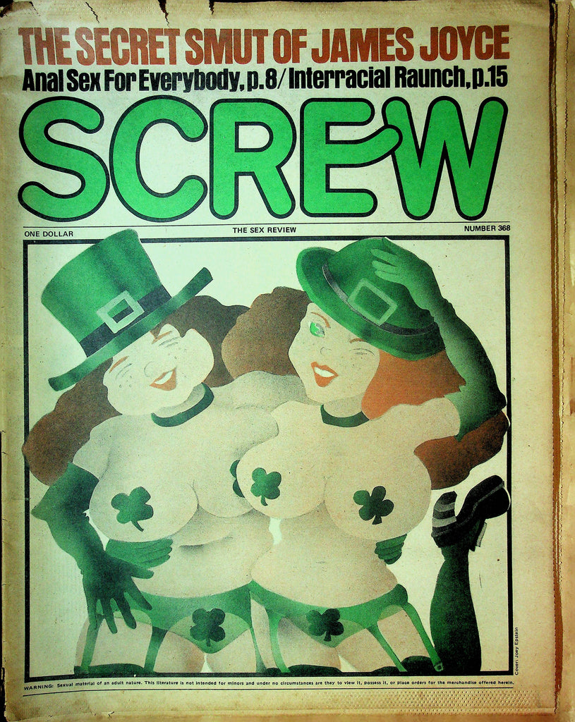 Screw Men's Newspaper James Joyce No.368 March 22 1976 061224OSRP