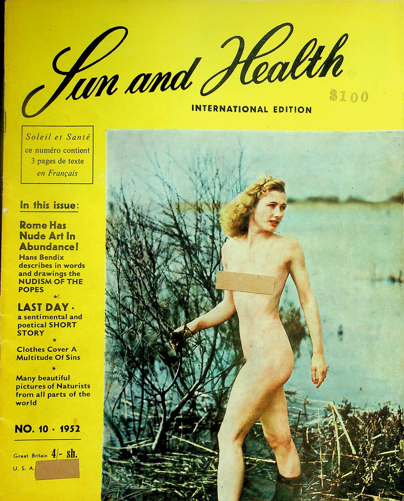 Sun and Health International Edition Nudist Magazine  Naturism and Family Life  #10 1952    102126lmp-GSC