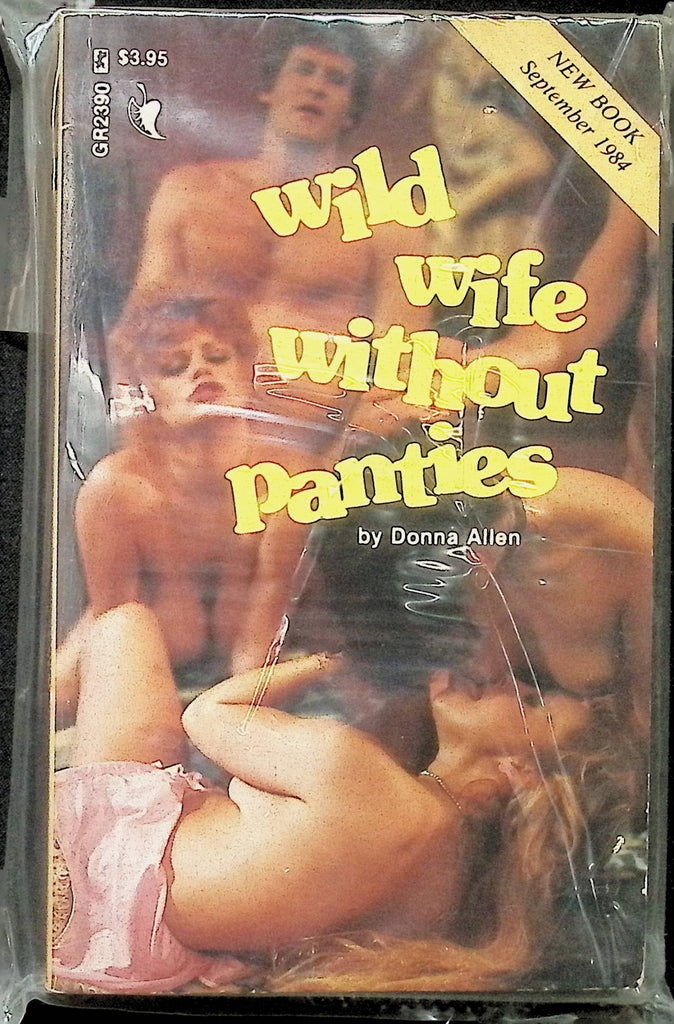 Wild Wife Without Panties by Donna Allen GR2390 September 1984 Greenleaf Adult Paperback Novel-073124AMP2