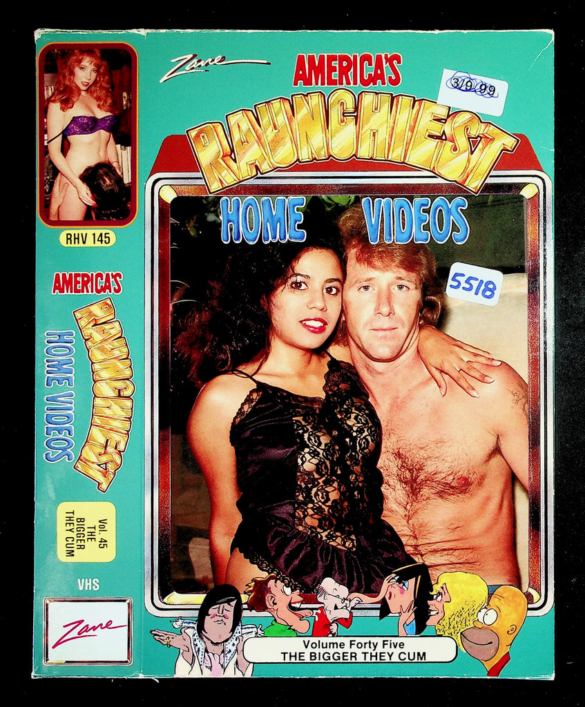 America's Raunchiest Home Videos Vol 45 The Bigger They Cum Adult VHS Zane 042326NAVHS2-11