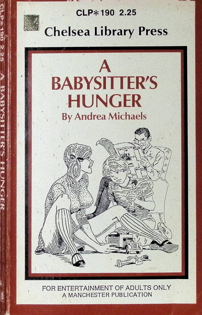 A Babysitter's Hunger by Andrea Michaels Chelsea Libary Press 1974 Adult Novel-042324AMP