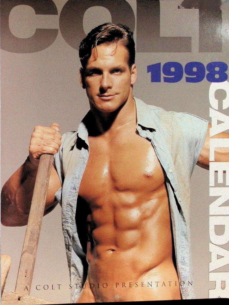 1998 Colt Calendar Colt Studio Wall Calendar Gay Man BIG Hunky Buff Men 041326AMP2