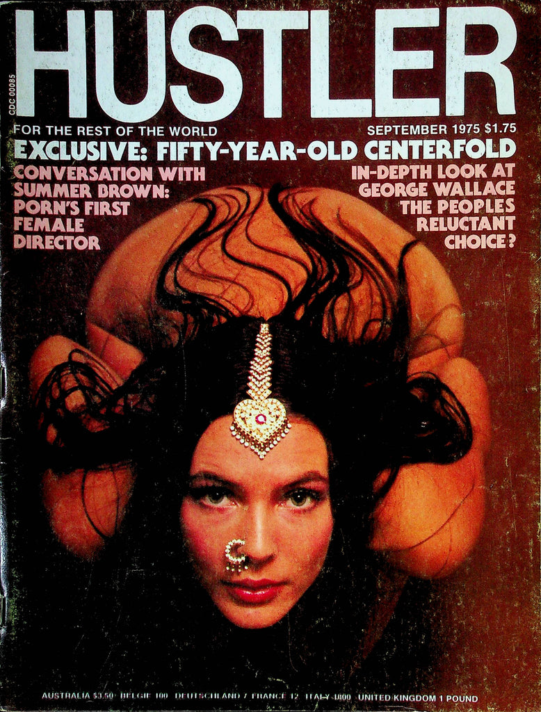 Hustler Magazine Summer Brown & George Wallace September 1975 W/Centerfold 011025RP