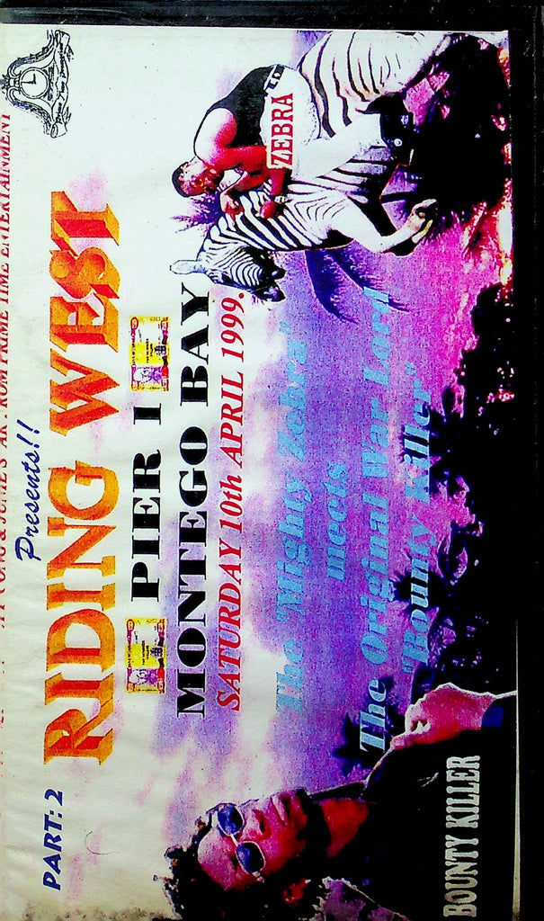 Gay Adult VHS Movie Riding West Part 2 Ft. Zebra & Bounty Killer 1999 By Prime Entertainment 080123RPVHS4