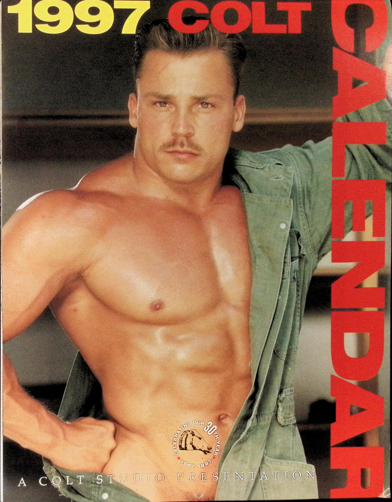 1997 Colt Calendar Colt Studio Wall Calendar Gay Man BIG Hunky Buff Men 041326AMP2