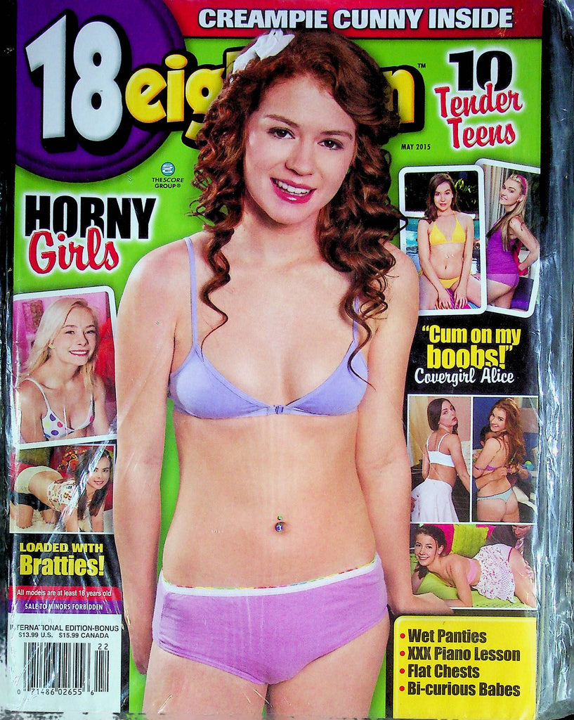 18 Eighteen Magazine Alice And Creampies May 2015 SEALED W DVD 100124RP2