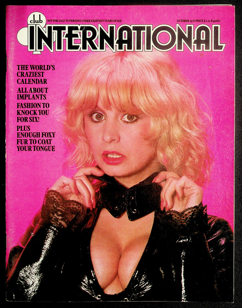 Club International Adult Magazine October 1978 All About Implants 103026HRP-52