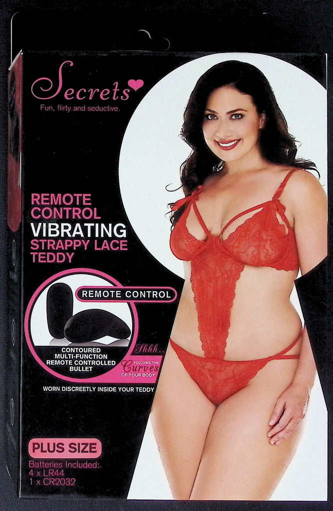 Secrets Remote Control Vibrating Strappy Lace Teddy Adult Toy XGEN 052726AKVHS2