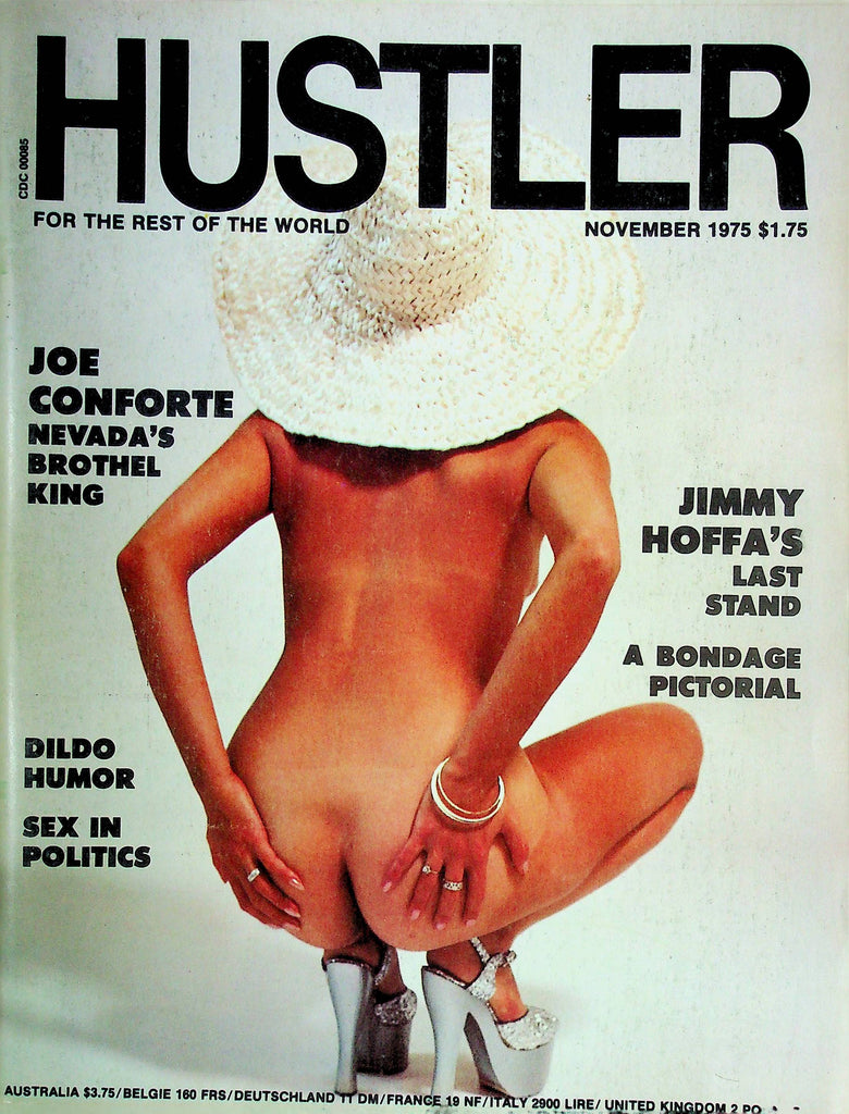 Hustler Magazine Joe Conforte & Jimmy Hoffa November 1975 W/Centerfold 011025RP