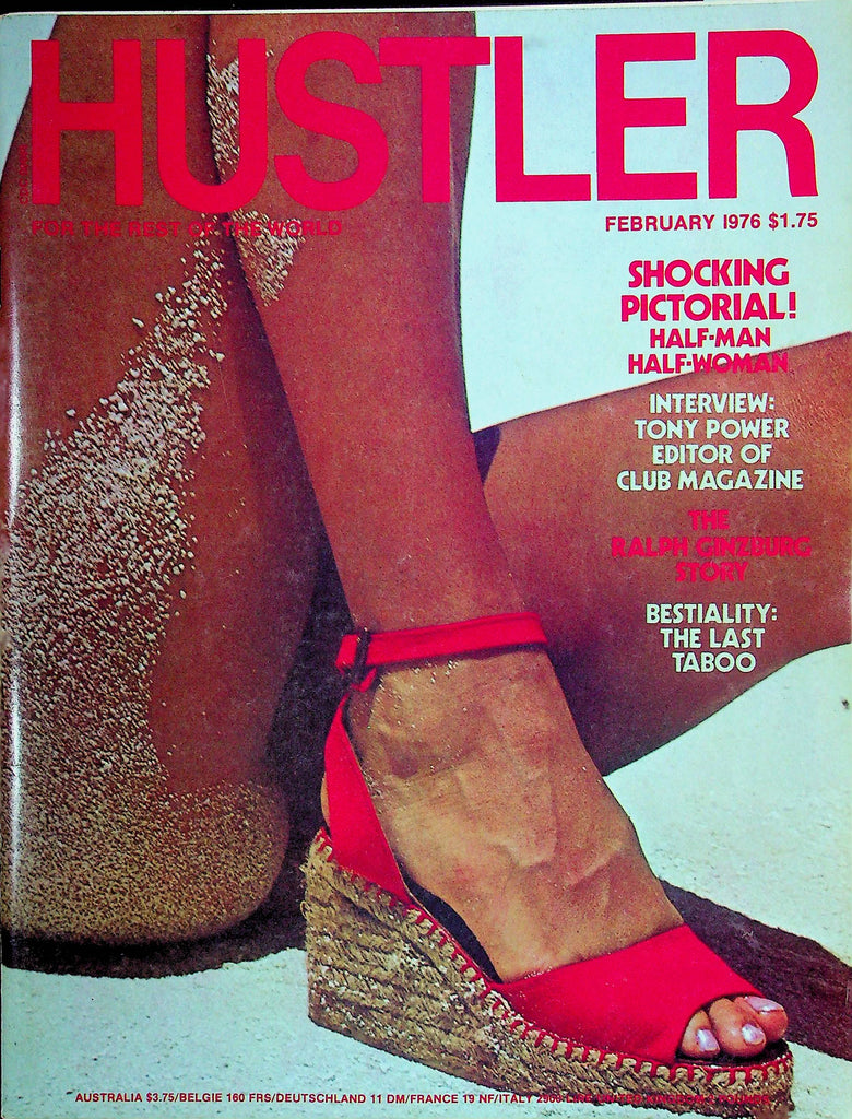 Hustler Magazine  Tony Power & Ralp Ginzburg February 1975 W/Centerfold 011025RP