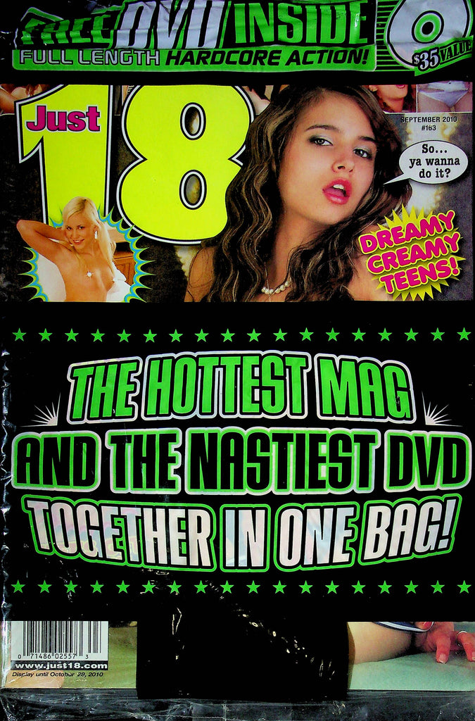 Just 18 Magazine September 2010 #163 SEALED W/DVD 100124RP2