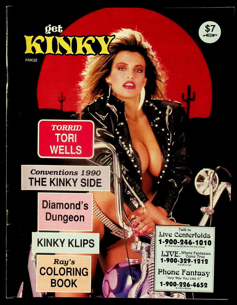 Get Kinky Adult Magazine #32 1990 Torrid Tori Wells 090926HRP-38