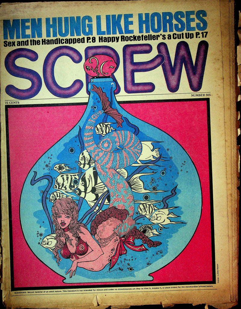 Screw Men's Newspaper Sex And The Handicapped No.305 January 6 1975 061224OSRP