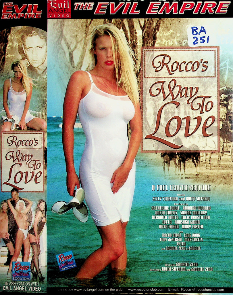 Rocco's Way To Love Kelly Stanford Katherine Count Amanda Warren Adult VHS Evil Angel 051926NAVHS-18