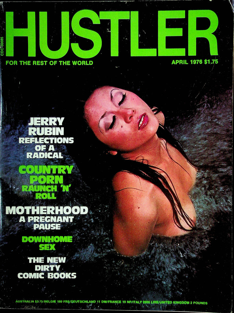 Hustler Magazine Jerry Rubin & Country Porn April 1976 W/Centerfold 011025RP