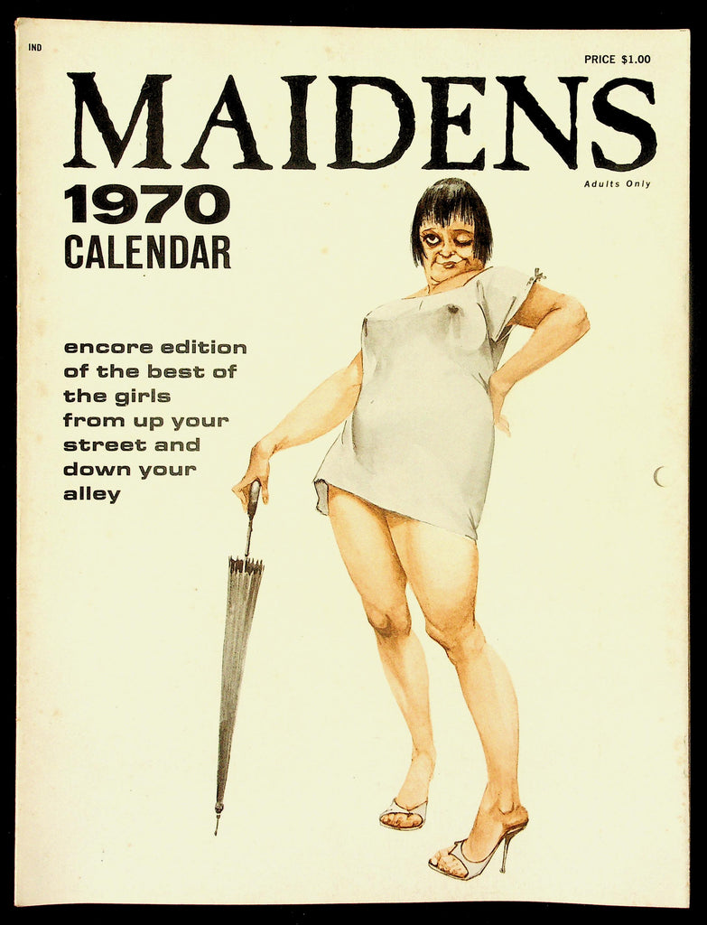 Maidens 1970 Pin Up Calendar Encore Edition 082426hrp-7