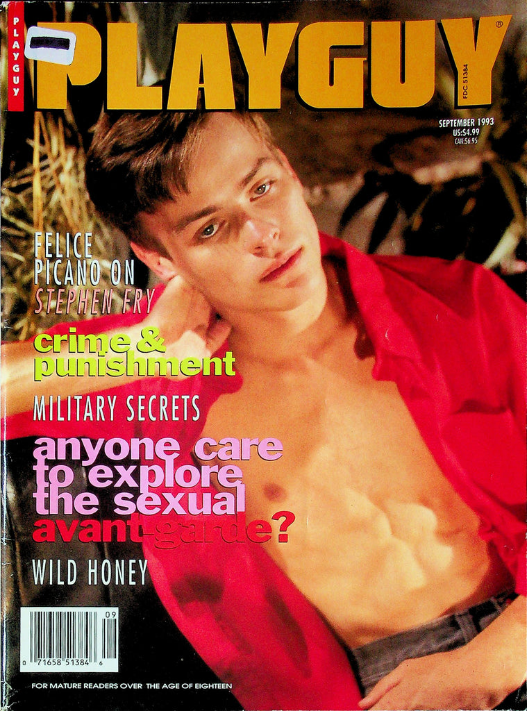 Playguy Gay Magazine Ft. Stephen Fry September 1993 052425RP