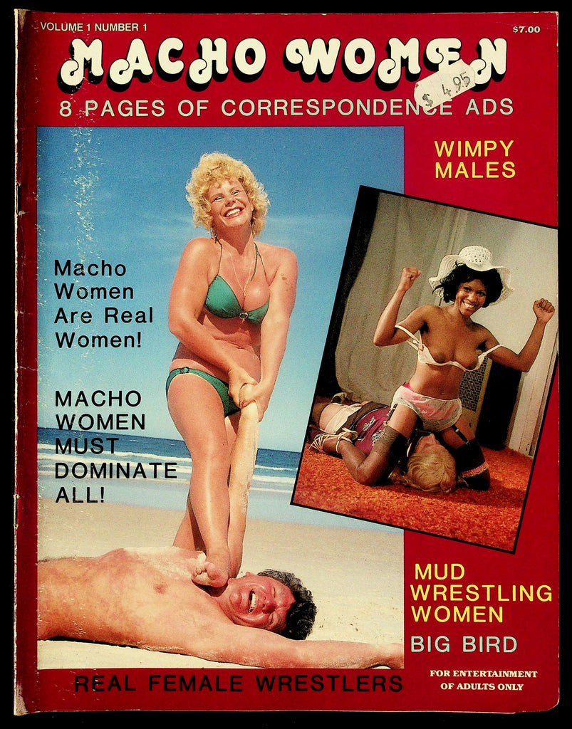 Macho Women Adult Magazine V1, #1 1980s/1990s Wimpy Males 091726HRP-29