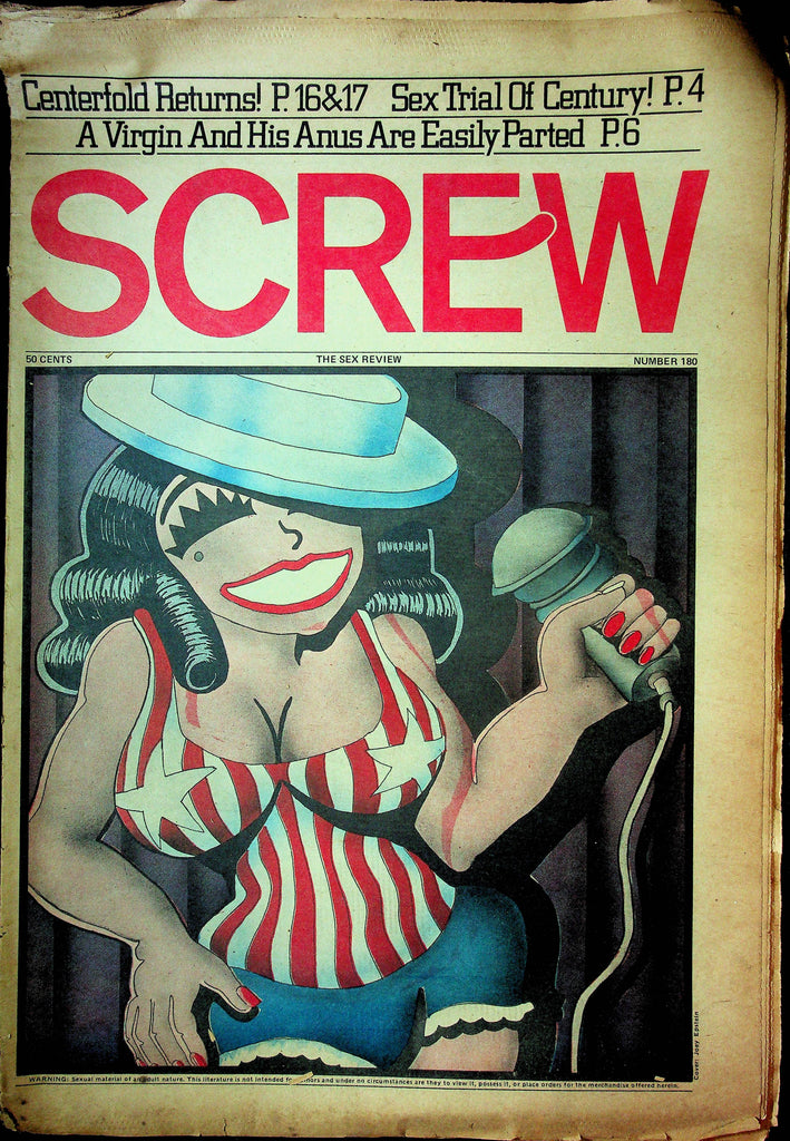 Screw Men's Newspaper Sex Trial Of The Century No.180 August 14 1972 061224OSRP