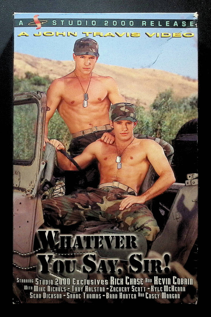 Whatever You Say, Sir! Studio 2000 Gay VHS 1997 Rick Chase Kevin Cobain 121024DMVHS3