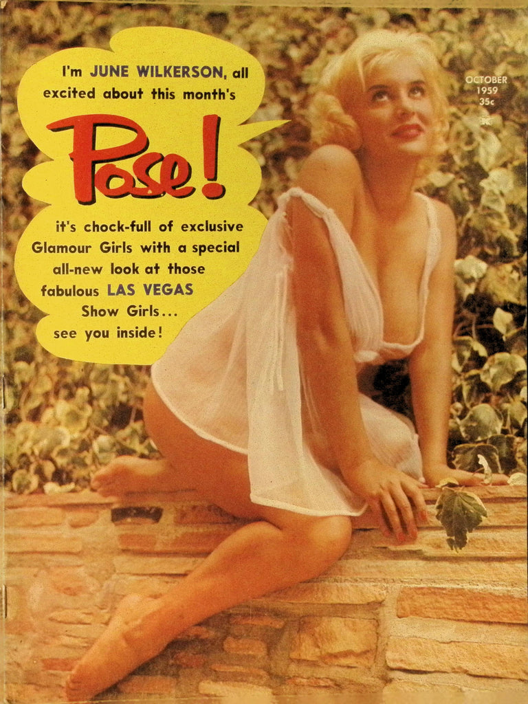 Pose! October Vol 3 #12 1959 June Wilkerson Libby Jones Joi Lansing Pin Up Cheesecake Magazine 061226AMP