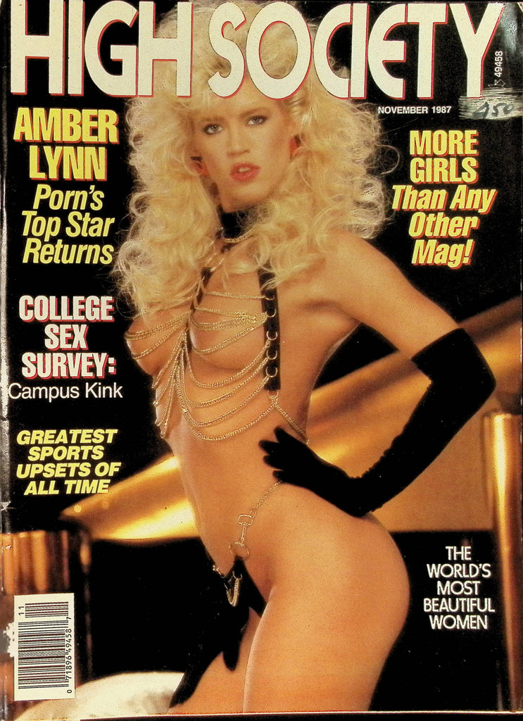 High Society Magazine November 1987 Amber Lynn Ameila Donna 050426AMP-