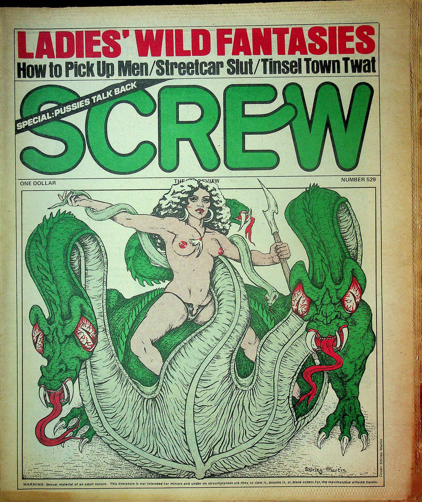 Screw Men's Newspaper Ladies' Wild Fantasies No.529 April 23 1979 061224OSRP