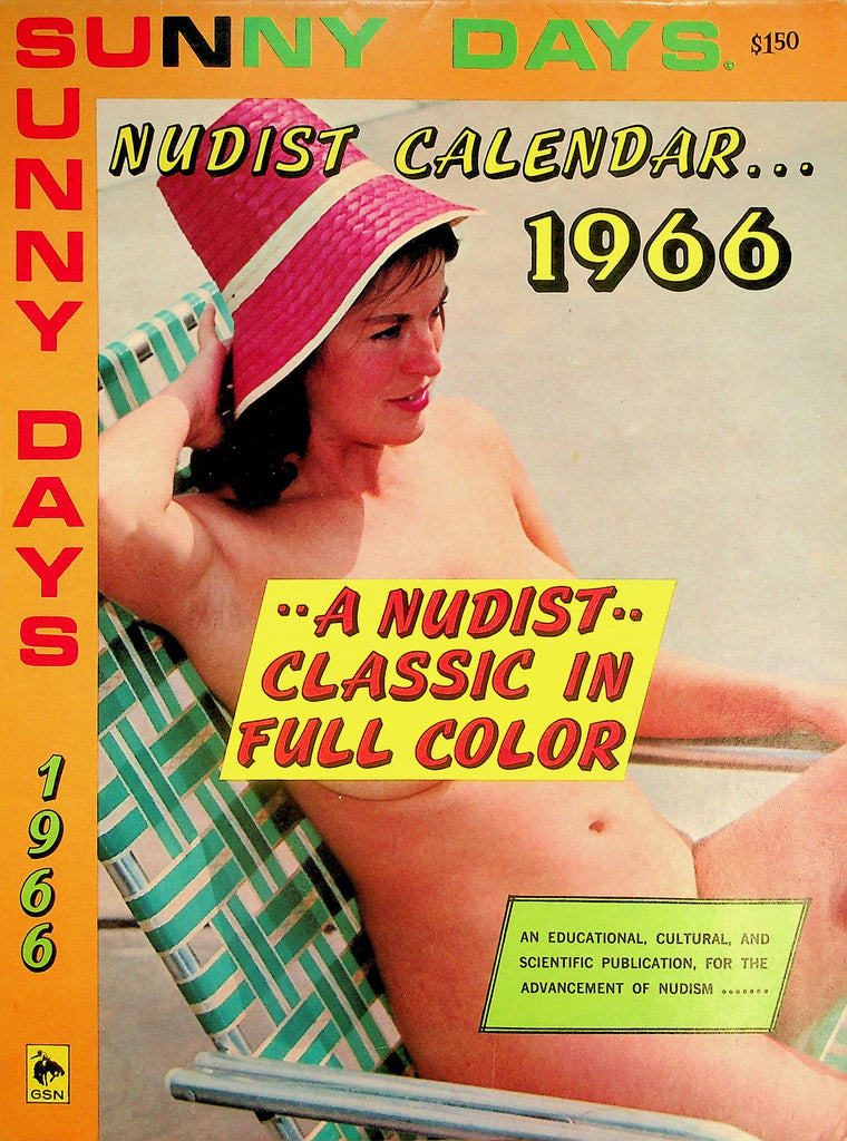 Sunny Days 1966 Nudist Wall Calendar   081926lmp2-GSC