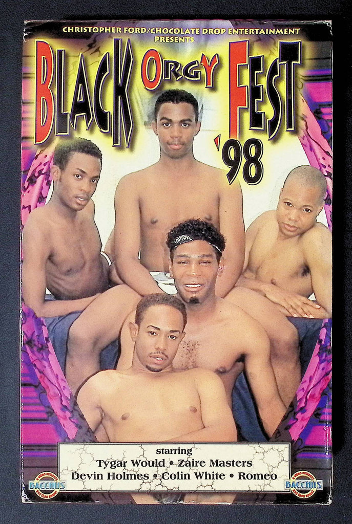 Black Orgy Fest ' 98 Bacchus Releasing Gay VHS 1998 092724JKVHS3