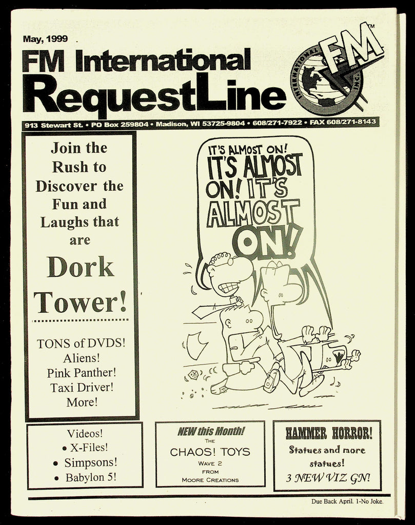 FM International Request Line Media Catalog May 1999 091026HRP-80