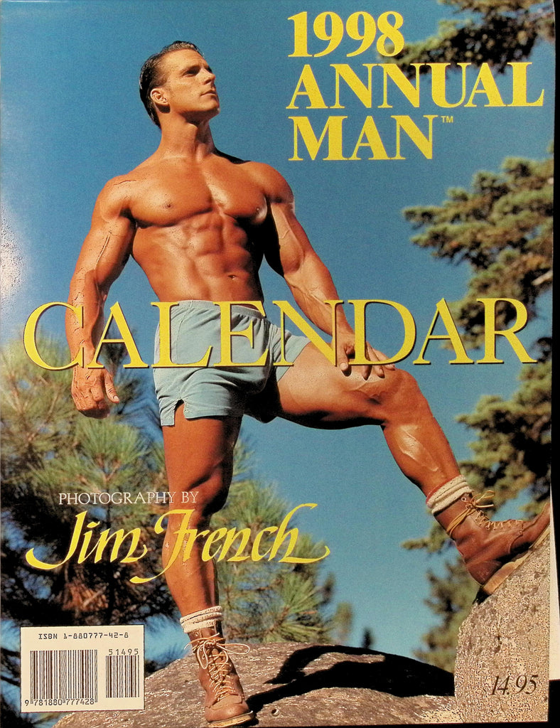 The 1998 Annual Man Calendar Photography by Jim French  Wall Calendar Gay Man BIG Hunky Buff Men 041326AMP2