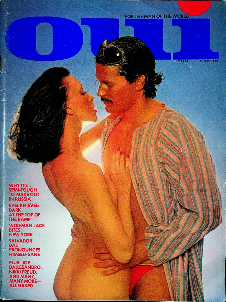 OUI Adult Magazine Evel Knievel & Wolfman Jack July 1974 060724RP2