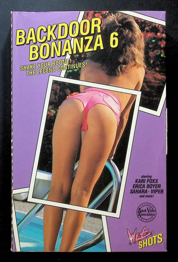 Backdoor Bonanza Volume 6 Wet Video VHS 1990 Kari Foxx Erica Boyer 120324DMVHS