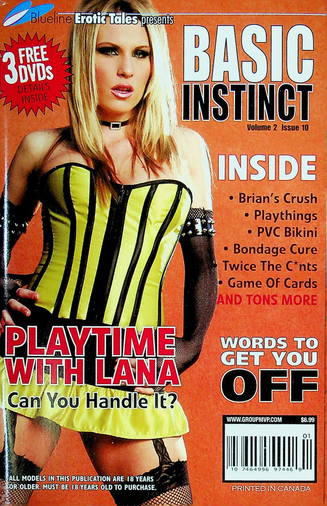 Basic Instinct Men's Digest Magazine Ft. Lana & Lolita Vol.2 No.10 021925RP2