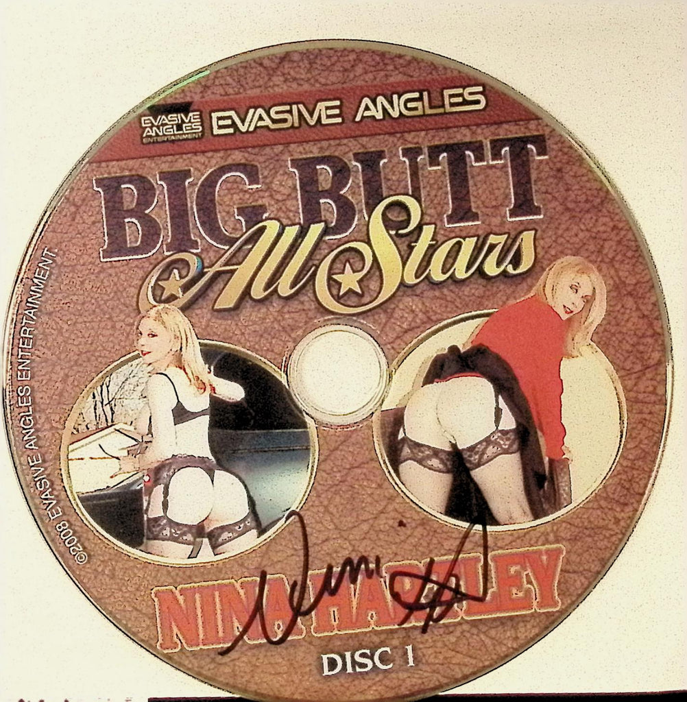 Nina Hartley Autographed Big Butt All Stars dvd DISC 1 ONLY w/COA Evasive Angles 123025AMP