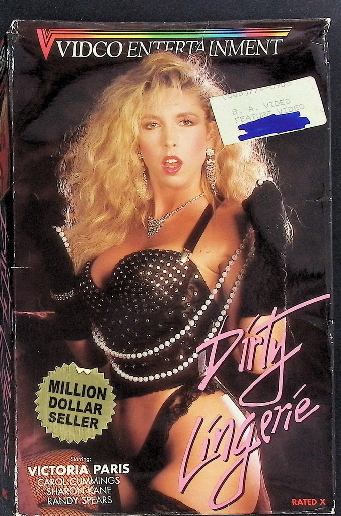 Dirty Lingerie ft. Victoria Paris, Carol Cummings, Sharon Kane, Adult VHS Vidco Video 100625AKVHS3