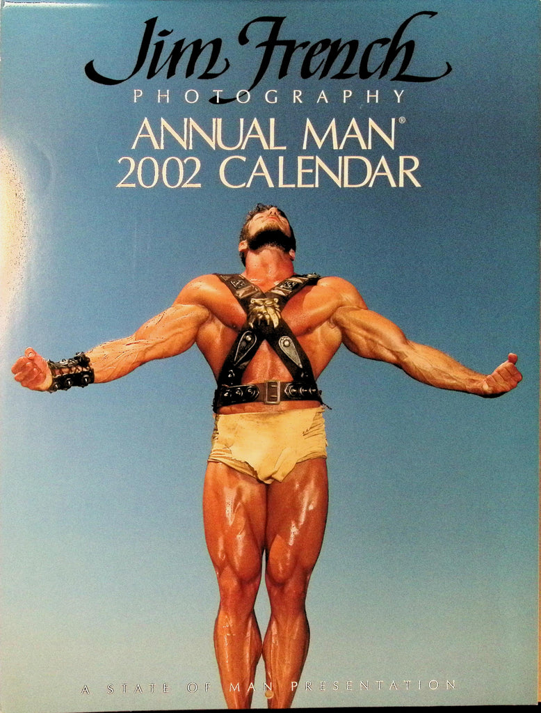 The 2002 Annual Man Calendar Photography by Jim French  Wall Calendar Gay Man BIG Hunky Buff Men 041326AMP2