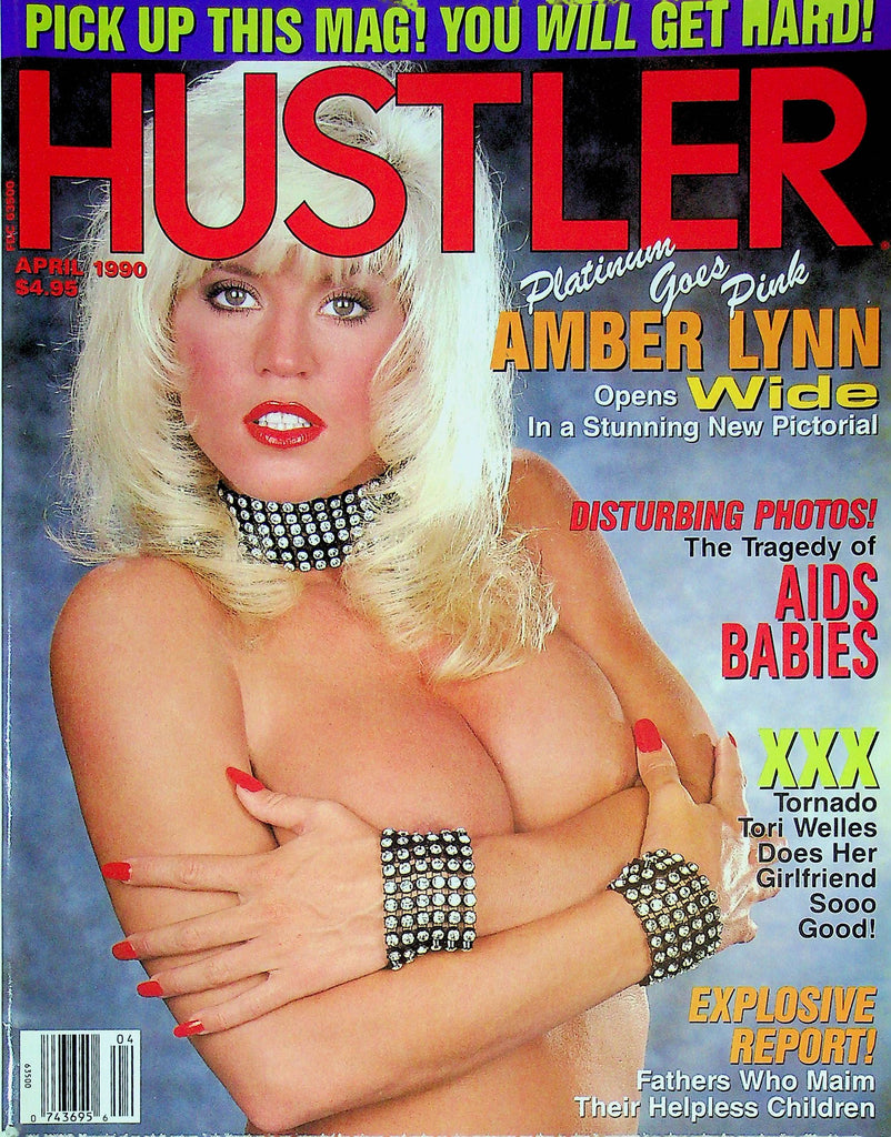 Hustler Magazine Amber Lynn April 1990 110623RP