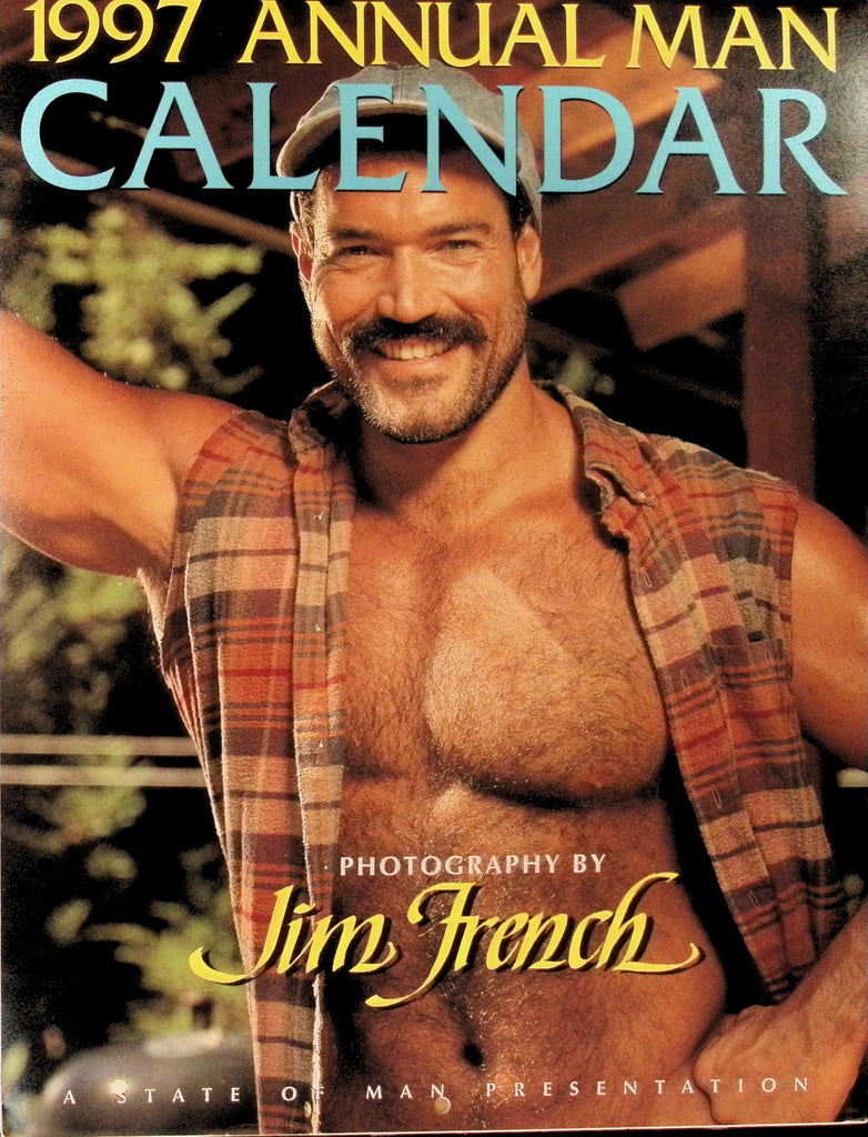 The 1997 Annual Man Calendar Photography by Jim French  Wall Calendar Gay Man BIG Hunky Buff Men 041326AMP2