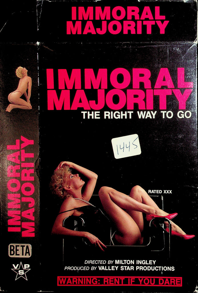 Immoral Majority The Right Way To Go Candie Evans Buffy Davis Tiffanie Storm Adult VHS VSP 052126NAVHS-6