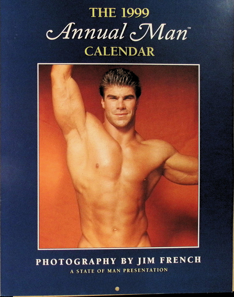 The 1999 Annual Man Calendar Photography by Jim French  Wall Calendar Gay Man BIG Hunky Buff Men 041326AMP2