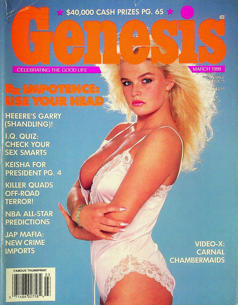 Genesis Men's Magazine Lacy Varfaga March 1988 061724RP2