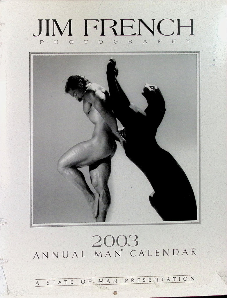 The 2003 Annual Man Calendar Photography by Jim French  Wall Calendar Gay Man BIG Hunky Buff Men 041326AMP2