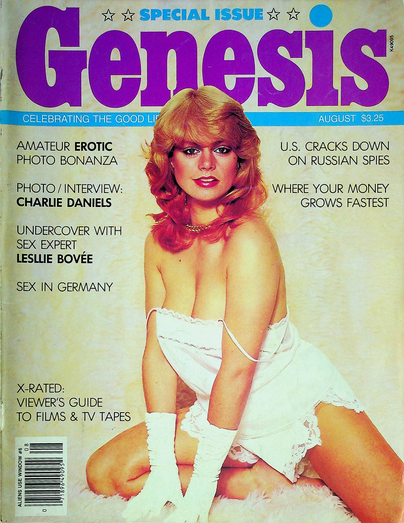 Genesis Men's Magazine Charlie Daniels & Lesllie Bovee August 1982 061724RP2