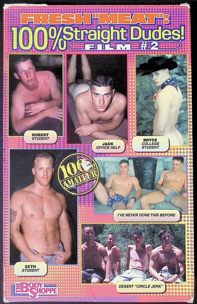 Fresh "Meat": 100% Straight Dudes! Film 2 The Body Shoppe Gay VHS 1999 101024JKVHS4