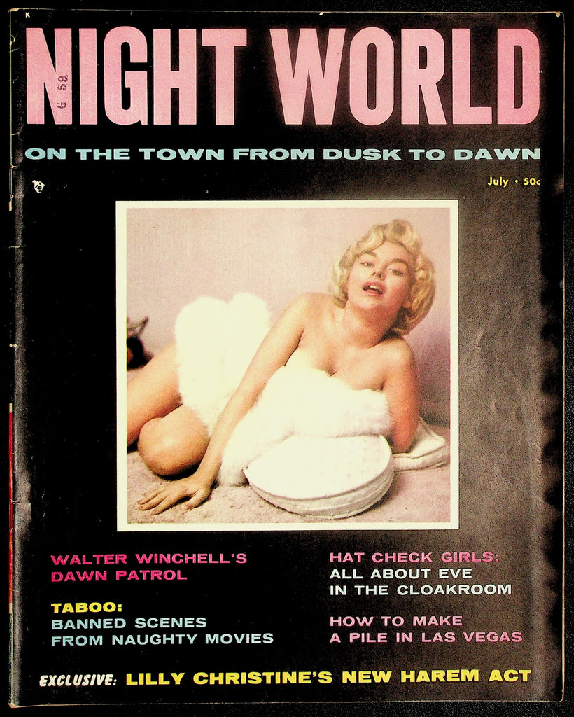 Night World Adult Magazine Vol. 1 No. 1 July 1957 Covergirl Joyce Miles 103026HRP-62