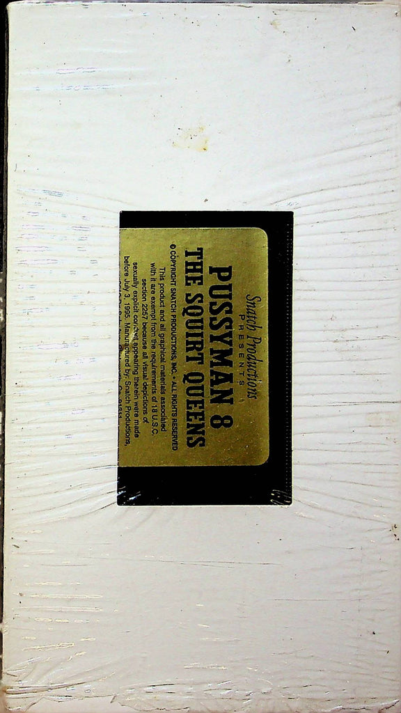 Adult VHS Movie Pussyman 8 The Squirt Queens By Snatch Productions 080123RPVHS5