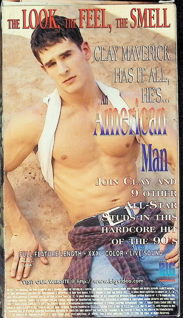 An American Man Starring Clay Maverick Adult LGBT VHS BIG Video Matt Cobey Production 052726AKVHS2